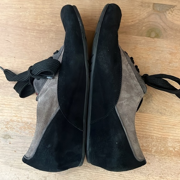 Pas de Rouge Leather Lace-Up Shoes Oxfords Flats Made in Italy Size 39.5/9 Suede - Picture 6 of 11